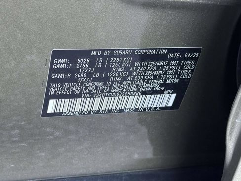 Certified 2025 Subaru Outback Wilderness AWD/4WD image 27