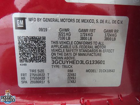 Used 2020 Chevrolet Silverado 1500 High Country AWD/4WD image 28