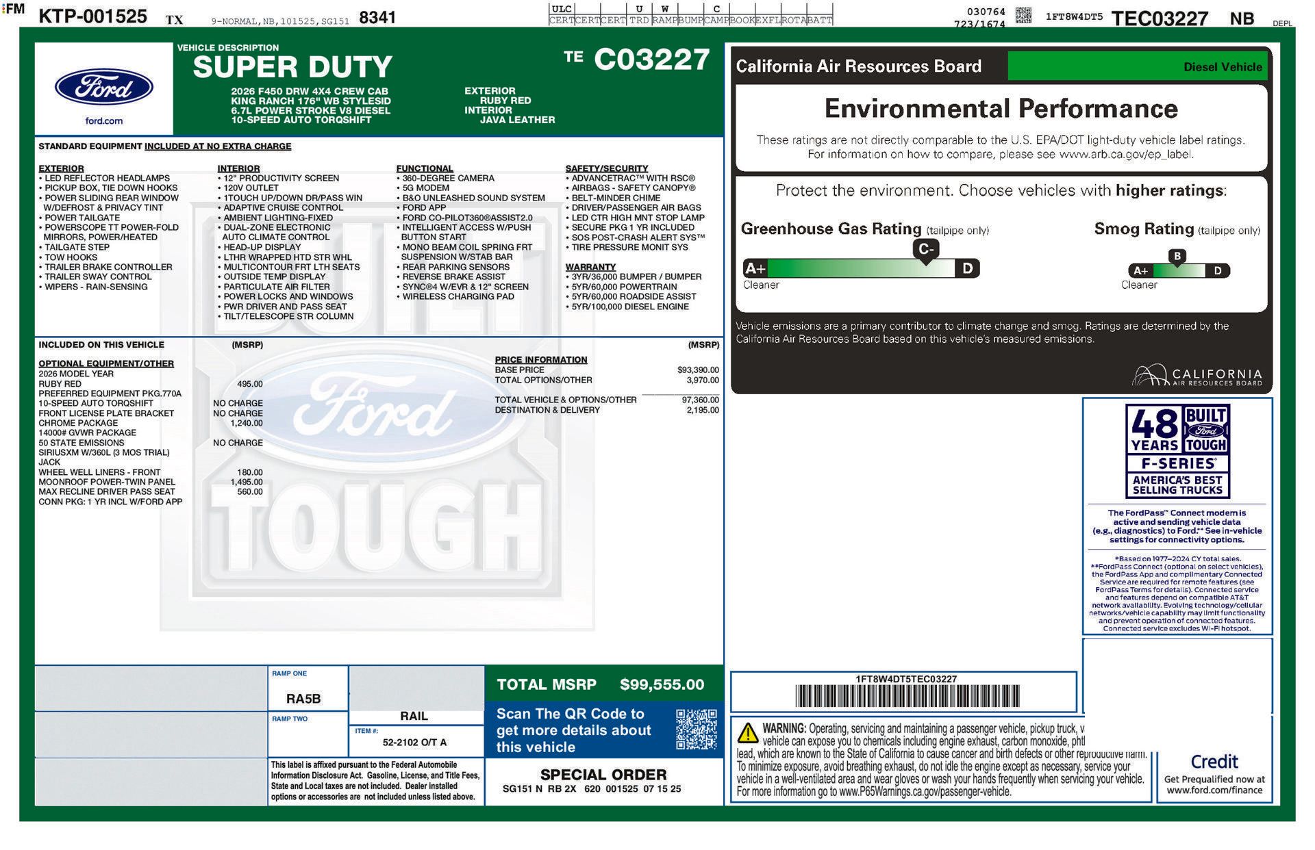Used 2026 Ford F450 King Ranch w/ Chrome Package AWD/4WD image 21