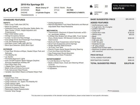Used 2018 Kia Sportage EX FWD image 33