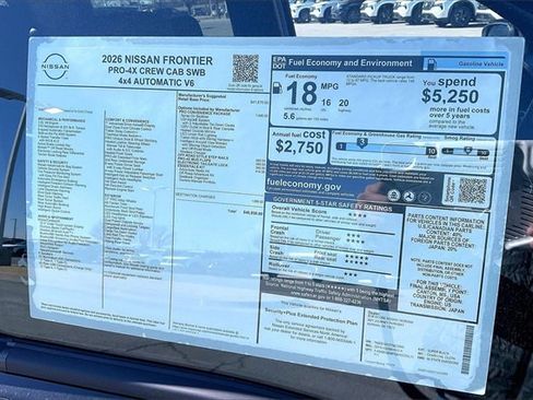 New 2026 Nissan Frontier PRO-4X image 13