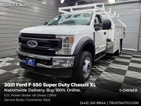 Used 2021 Ford F550 2WD Regular Cab Super Duty image 1