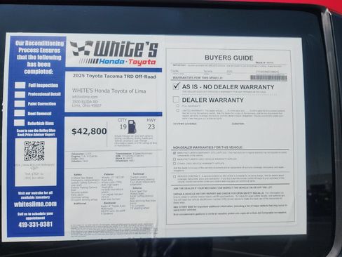 Used 2025 Toyota Tacoma TRD Off-Road AWD/4WD image 11
