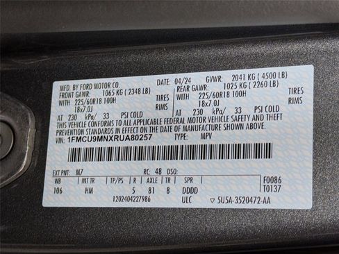 Used 2024 Ford Escape ST-Line w/ Tech Pack #1 image 33