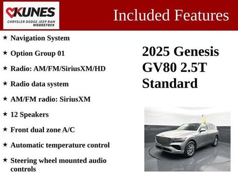 Used 2025 Genesis GV80 2.5T Standard AWD/4WD image 3