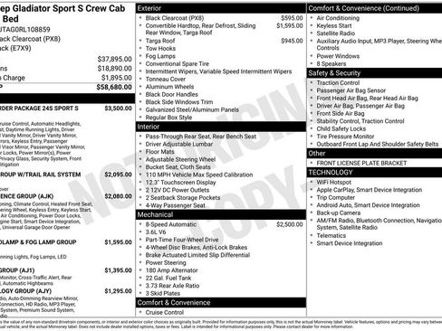 Used 2024 Jeep Gladiator Sport image 39