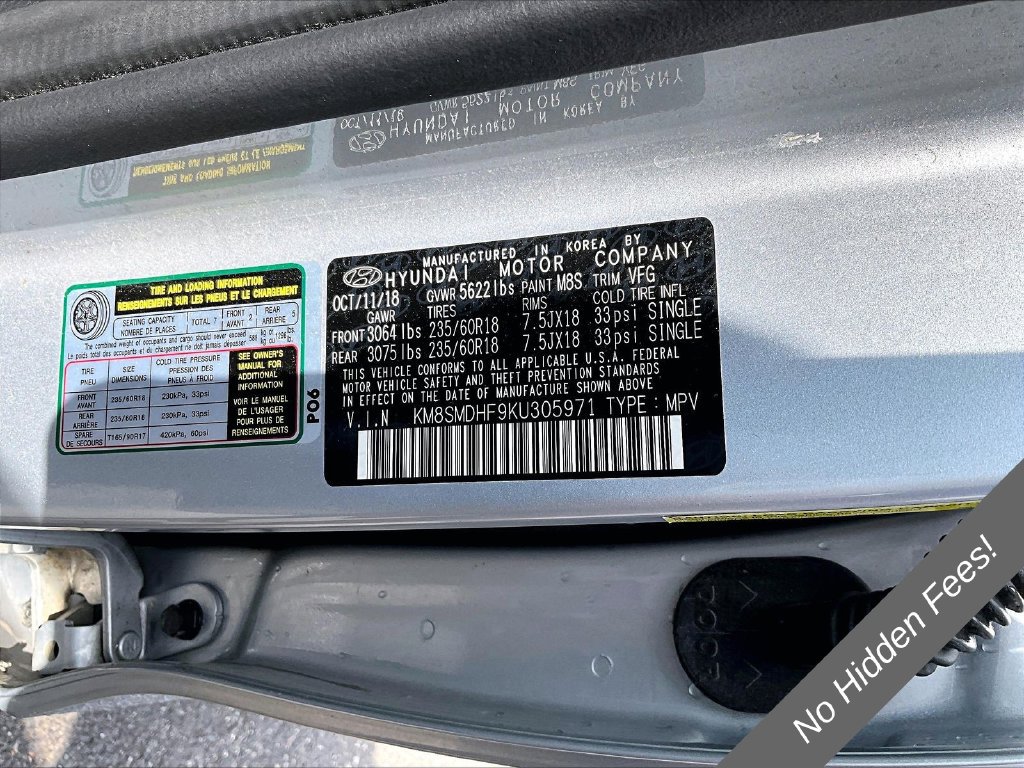 Used 2019 Hyundai Santa Fe XL SE AWD/4WD image 28