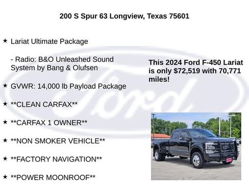 Used 2024 Ford F450 Lariat w/ Lariat Ultimate Package AWD/4WD image 15