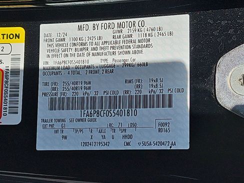 Used 2025 Ford Mustang GT Premium w/ Mustang Nite Pony Package RWD image 16