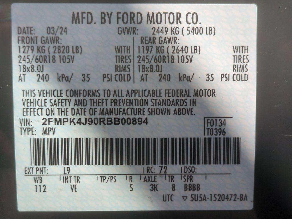 Used 2024 Ford Edge SEL AWD/4WD image 23