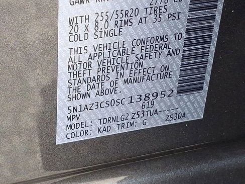 New 2025 Nissan Murano SL w/ Cargo Package image 15