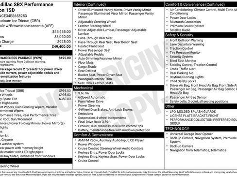 Used 2014 Cadillac SRX Performance w/ Driver Awareness Package FWD image 17