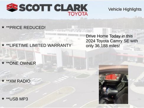 Used 2024 Toyota Camry SE w/ Cold Weather Package image 15