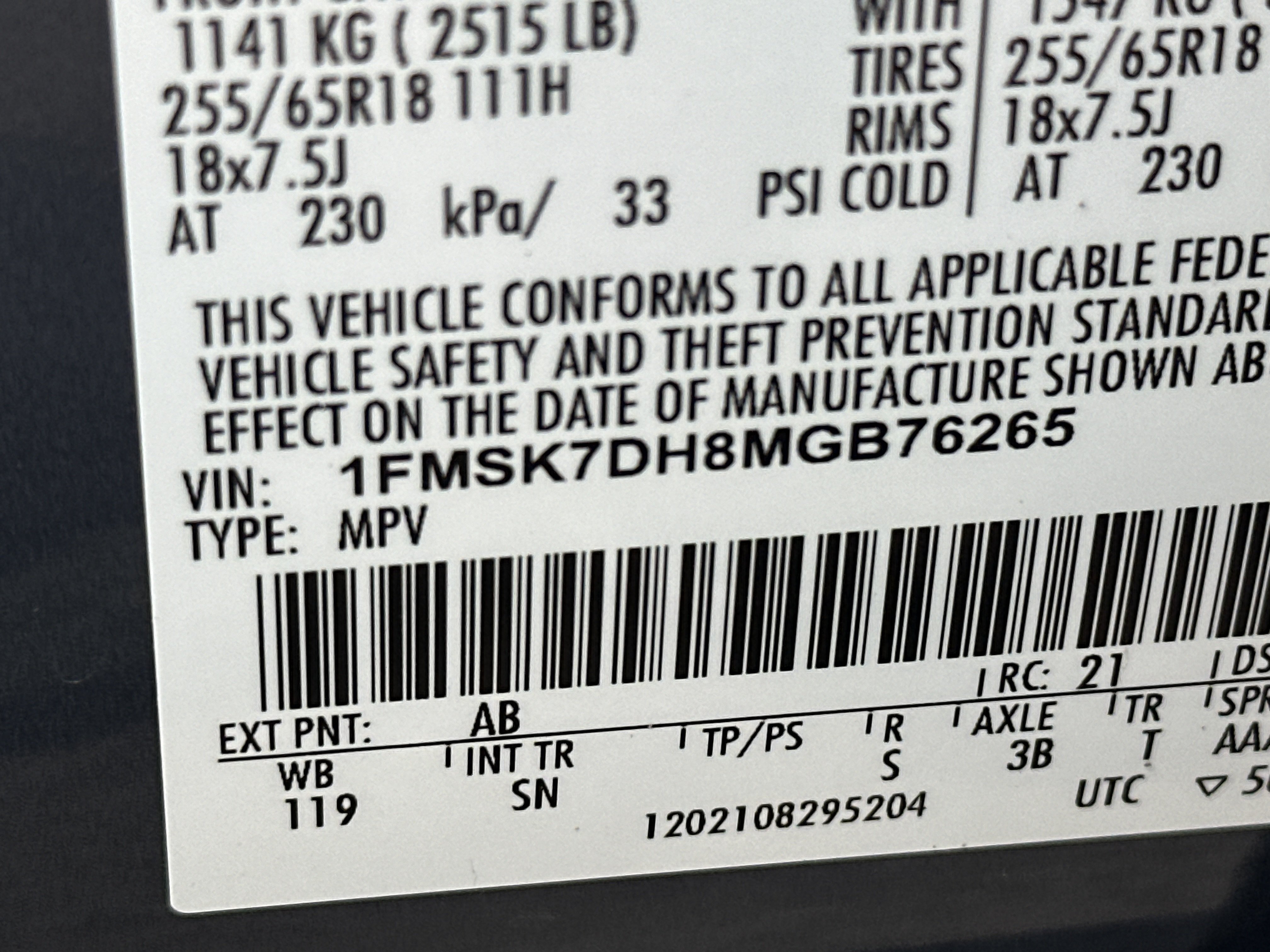 Used 2021 Ford Explorer XLT w/ Equipment Group 202A RWD image 33