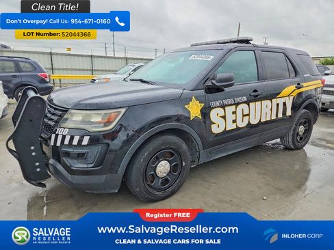 Used 2016 Ford Explorer 4WD Police Interceptor w/ 2-tone Vinyl Package #1 image 1