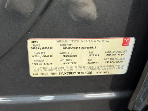 Used 2016 Tesla Model X 90D AWD/4WD image 30