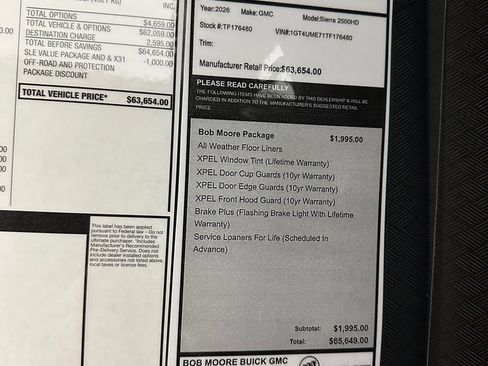 New 2026 GMC Sierra 2500 SLE w/ SLE Value Package; image 15