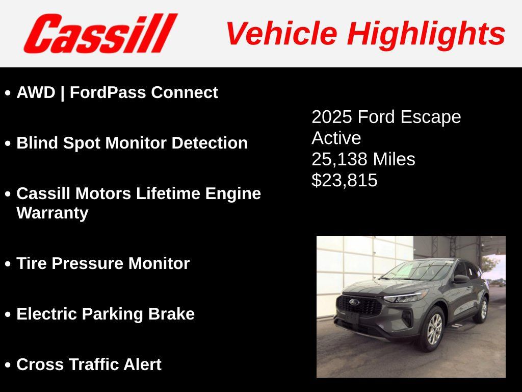Used 2025 Ford Escape Active AWD/4WD image 3