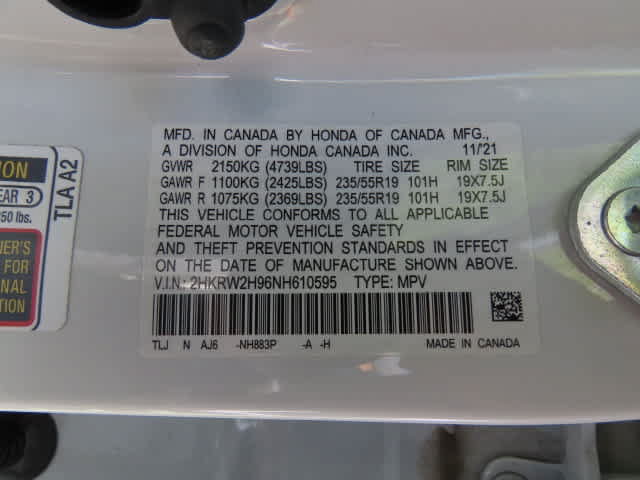 Certified 2022 Honda CR-V Touring image 32