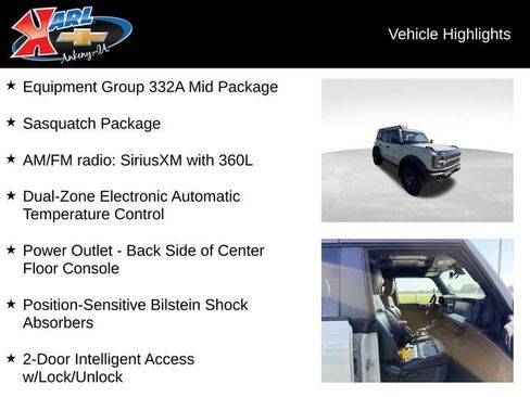 Used 2025 Ford Bronco Badlands w/ Sasquatch Package AWD/4WD image 2