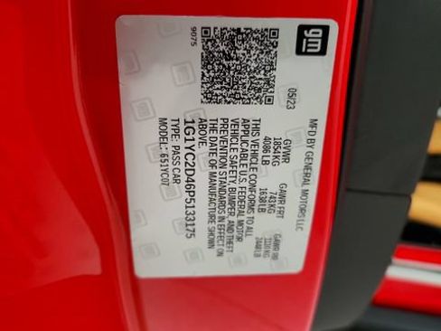 Used 2023 Chevrolet Corvette Stingray Premium Cpe w/ Z51 Performance Package RWD image 75