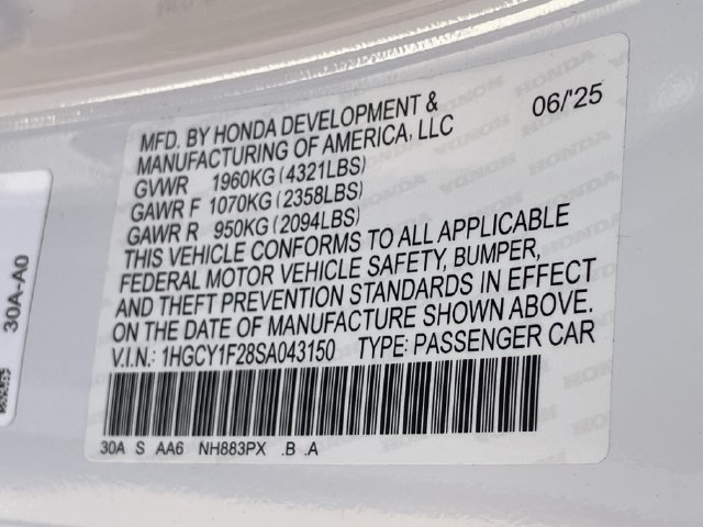 Certified 2025 Honda Accord LX image 26