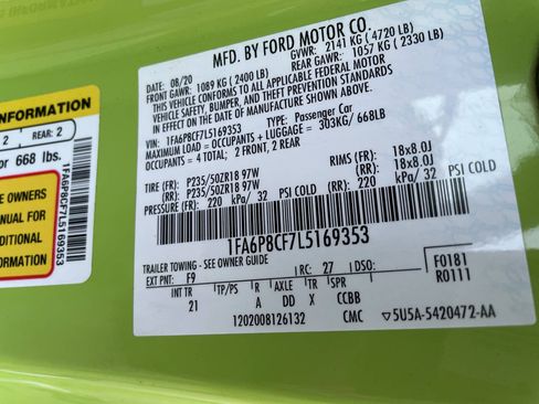 Used 2020 Ford Mustang GT RWD image 29
