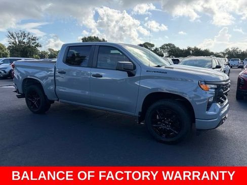 Certified 2025 Chevrolet Silverado 1500 Custom w/ Turbomax Blackout Package RWD image 1