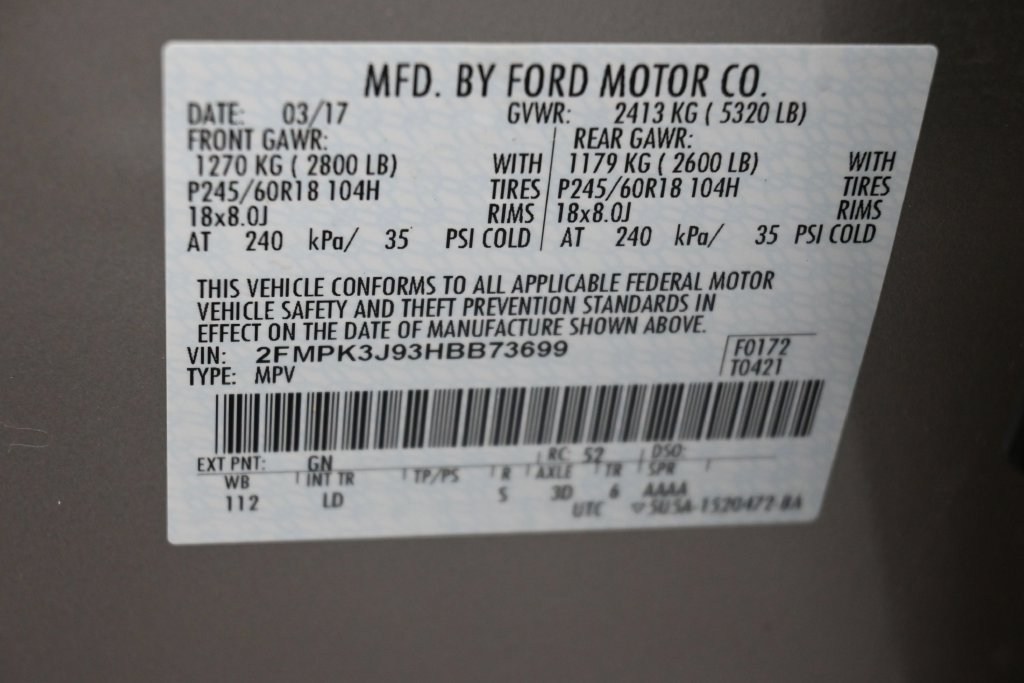Used 2017 Ford Edge SEL w/ Equipment Group 201A FWD image 20