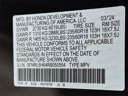 Used 2024 Honda Odyssey EX-L image 17