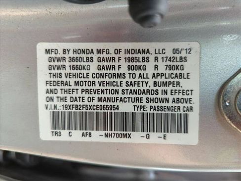 Used 2012 Honda Civic LX image 14