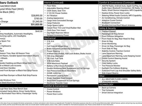Used 2024 Subaru Outback 2.5i image 5