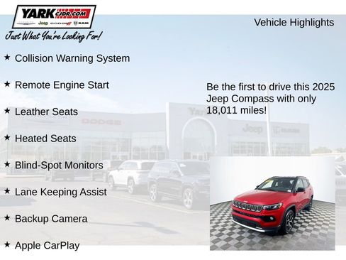 Certified 2025 Jeep Compass Limited AWD/4WD image 12
