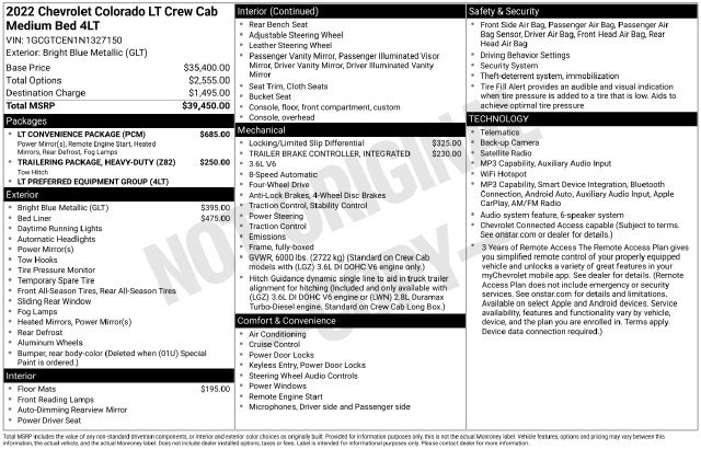 Certified 2022 Chevrolet Colorado LT w/ LT Convenience Package AWD/4WD image 4