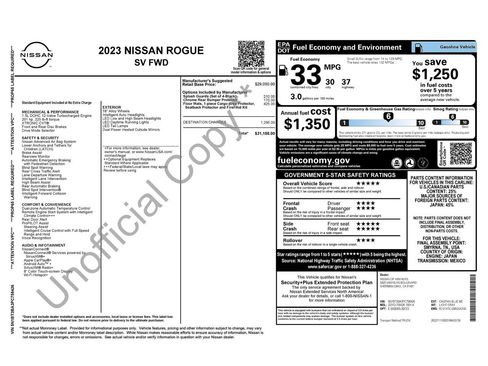 Certified 2023 Nissan Rogue SV FWD image 30
