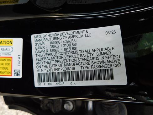 Used 2023 Honda Civic Sport Touring image 10