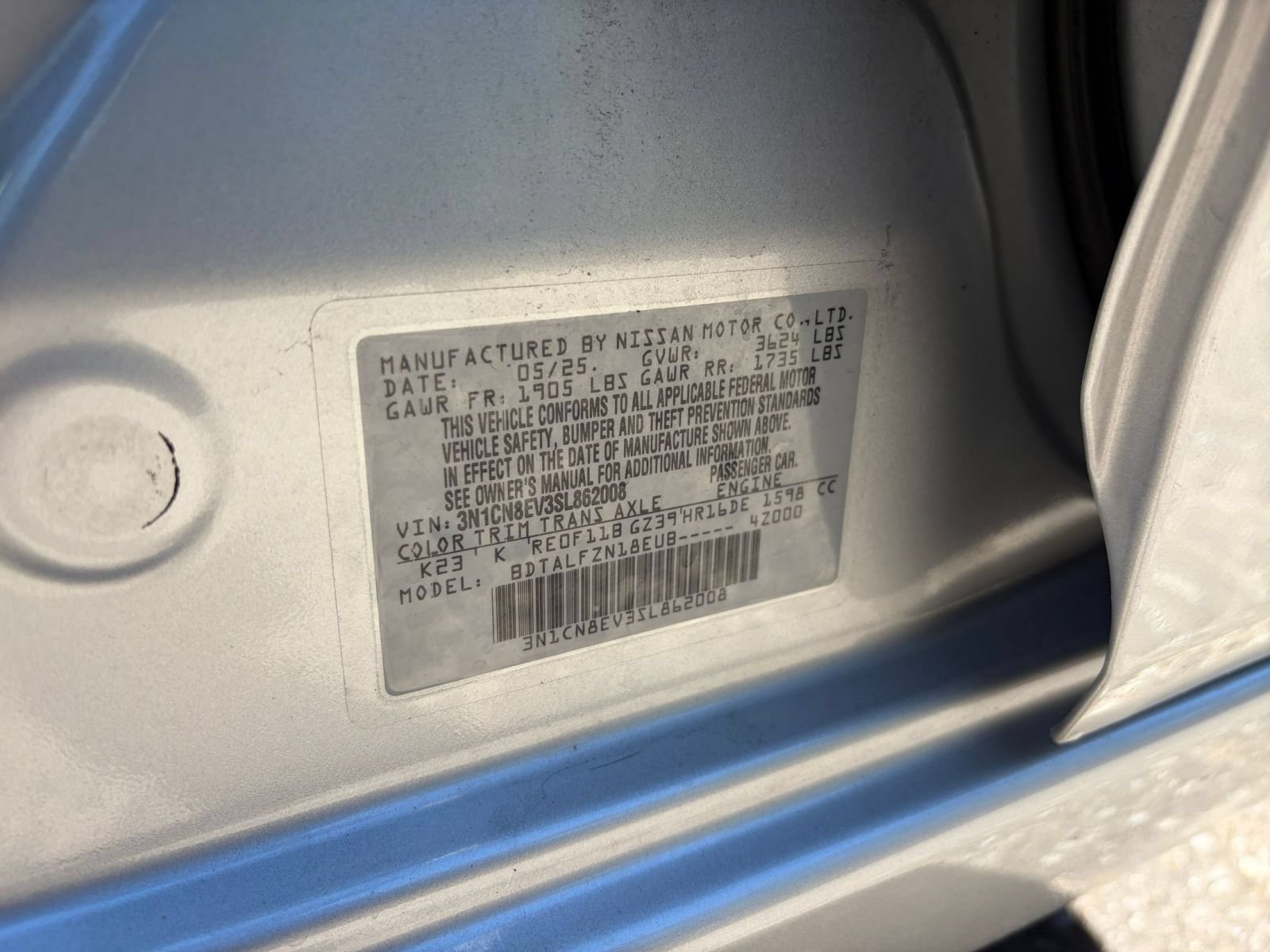 Used 2025 Nissan Versa SV FWD image 26