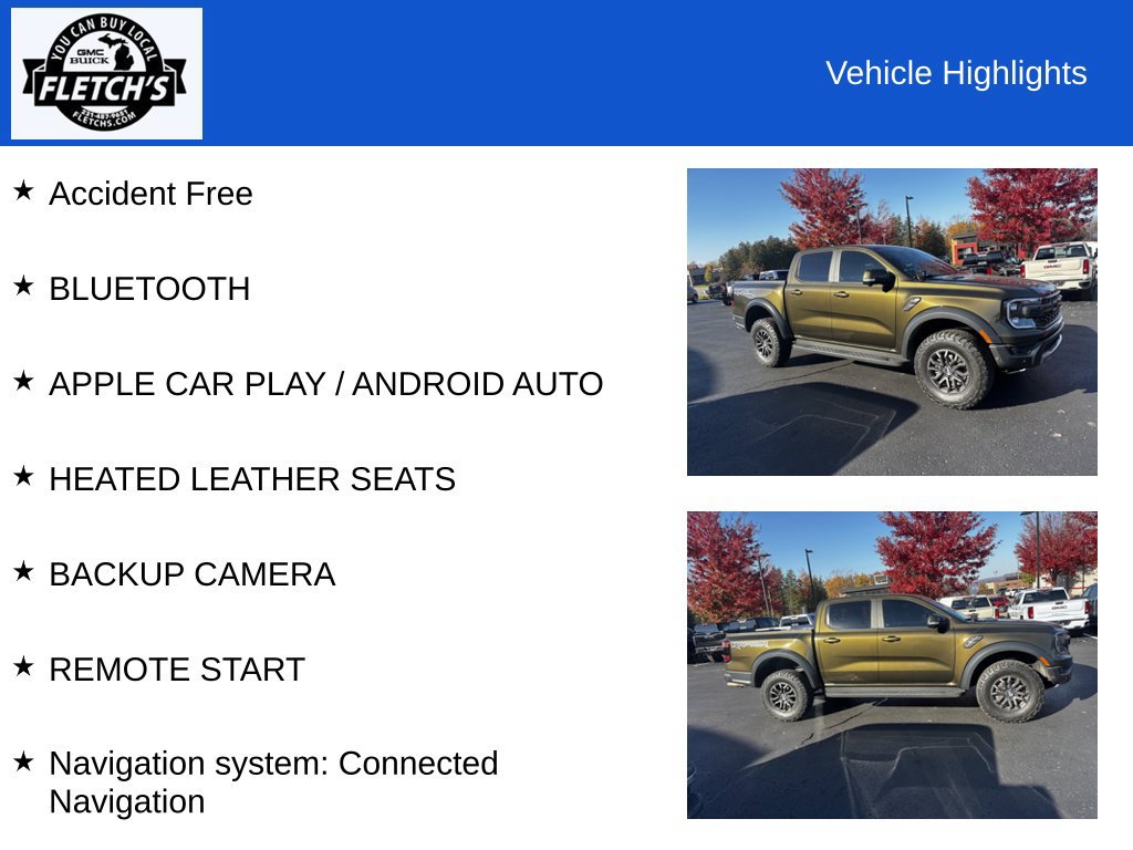 Used 2024 Ford Ranger Raptor AWD/4WD image 2