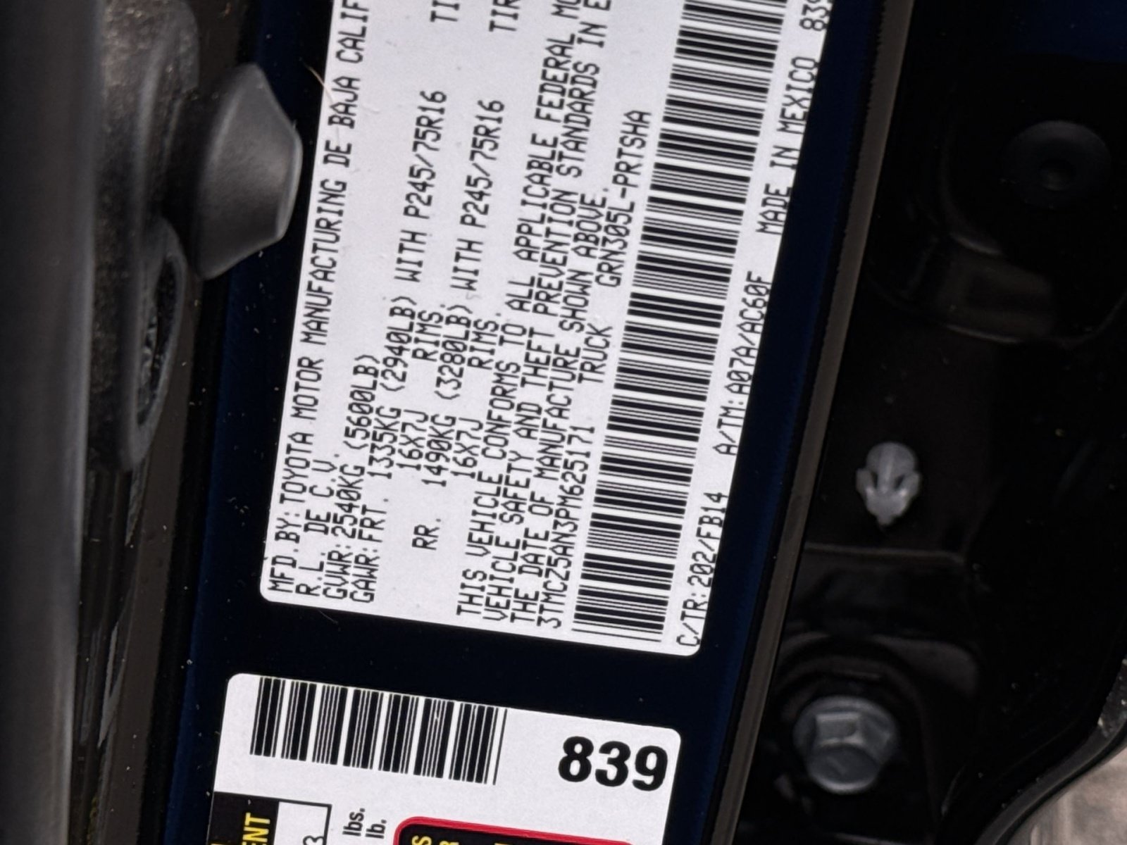 Used 2023 Toyota Tacoma SR AWD/4WD image 28
