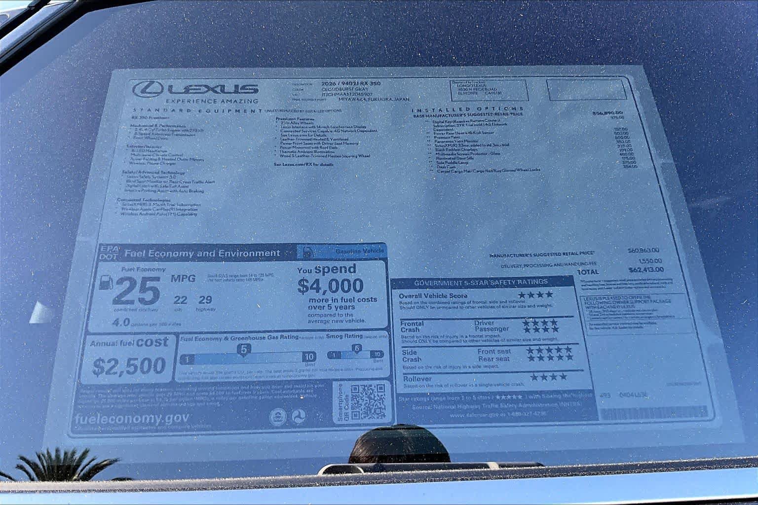 New 2026 Lexus RX 350 Premium Plus w/ Accessory Package (Z1) FWD image 22