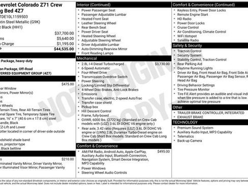 Used 2020 Chevrolet Colorado Z71 AWD/4WD image 7