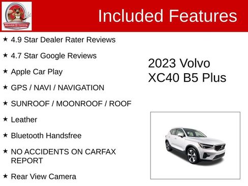 Used 2023 Volvo XC40 B5 Plus w/ Driver Assist Package AWD/4WD image 4