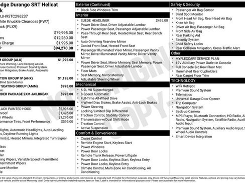 New 2026 Dodge Durango SRT Hellcat w/ Premium Group AWD/4WD image 23