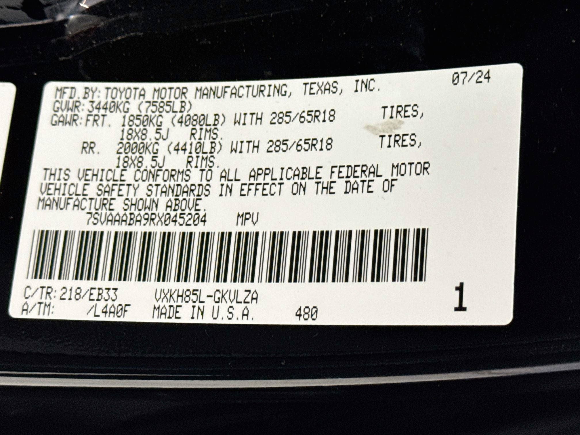 Certified 2024 Toyota Sequoia TRD Pro AWD/4WD image 35