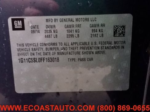 Used 2015 Chevrolet Malibu LT w/ Power Convenience Package image 17