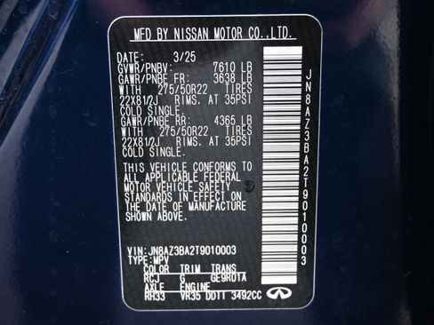 Used 2026 INFINITI QX80 Luxe RWD image 35