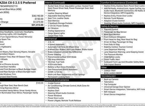 Certified 2023 MAZDA CX-5 AWD 2.5 S w/ Preferred Package image 39