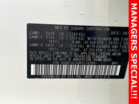 Used 2024 Subaru Outback Onyx Edition XT w/ Tech Package 3 image 34