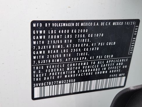 New 2026 Volkswagen Taos S AWD/4WD image 27