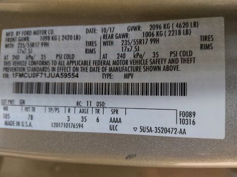 Used 2018 Ford Escape S FWD image 33